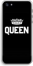 Case Company® - iPhone 5 / 5S / SE (2016) hoesje - Queen zwart - Soft Cover Telefoonhoesje - Bescherming aan alle Kanten en Schermrand