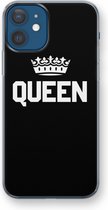 Case Company® - iPhone 12 hoesje - Queen zwart - Soft Cover Telefoonhoesje - Bescherming aan alle Kanten en Schermrand