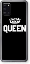 Case Company® - Samsung Galaxy A31 hoesje - Queen zwart - Soft Cover Telefoonhoesje - Bescherming aan alle Kanten en Schermrand