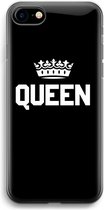 Case Company® - iPhone 7 hoesje - Queen zwart - Soft Cover Telefoonhoesje - Bescherming aan alle Kanten en Schermrand