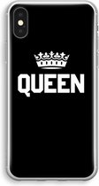 Case Company® - iPhone X hoesje - Queen zwart - Soft Cover Telefoonhoesje - Bescherming aan alle Kanten en Schermrand