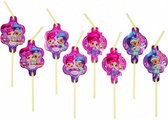 rietjes Shimmer en Shine 8 stuks roze