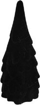 Kerstboom Lloyd 6 x 15,5 cm textiel zwart