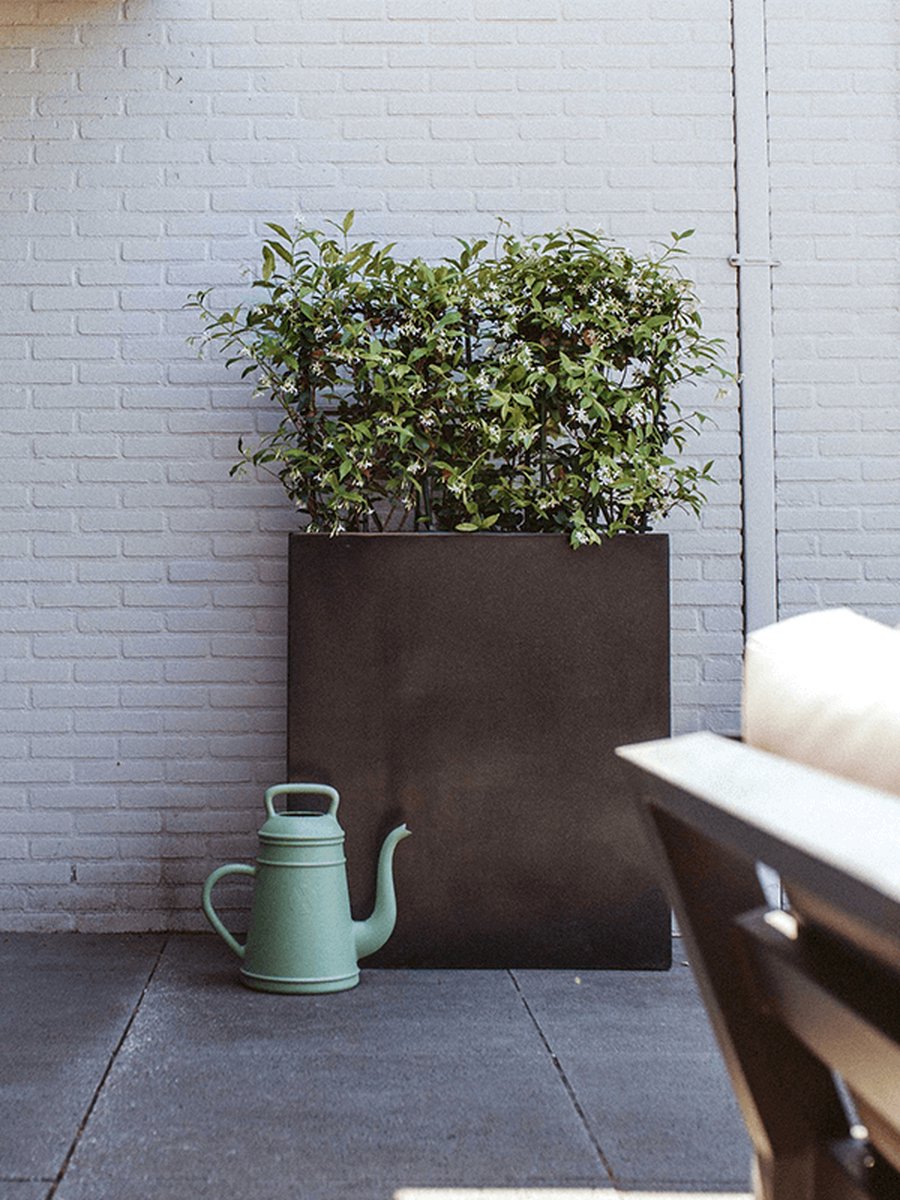 Capi Europe Envelope planter Terrazzo - 88x36x99 - Black