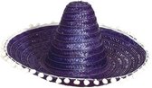 sombrero 60 cm stro blauw