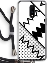 Case Company® - OnePlus 7 hoesje met Koord - Pop Art #5 - Telefoonhoesje met Zwart Koord - Bescherming aan alle Kanten en Over de Schermrand