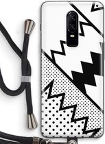 Case Company® - OnePlus 6 hoesje met Koord - Pop Art #5 - Telefoonhoesje met Zwart Koord - Bescherming aan alle Kanten en Over de Schermrand