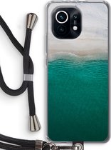 Case Company® - Xiaomi Mi 11 hoesje met Koord - Stranded - Telefoonhoesje met Zwart Koord - Bescherming aan alle Kanten en Over de Schermrand