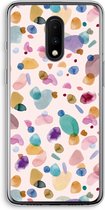 Case Company® - OnePlus 7 hoesje - Terrazzo Memphis - Soft Cover Telefoonhoesje - Bescherming aan alle Kanten en Schermrand