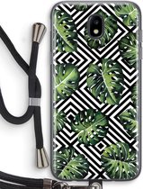 Case Company® - Samsung Galaxy J5 (2017) hoesje met Koord - Geometrische jungle - Telefoonhoesje met Zwart Koord - Bescherming aan alle Kanten en Over de Schermrand