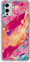Case Company® - OnePlus 9 hoesje - Pastel Echoes - Soft Cover Telefoonhoesje - Bescherming aan alle Kanten en Schermrand