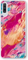 Case Company® - Samsung Galaxy A70 hoesje - Pastel Echoes - Soft Cover Telefoonhoesje - Bescherming aan alle Kanten en Schermrand