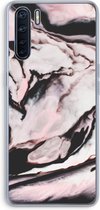 Case Company® - Oppo A91 hoesje - Roze stroom - Soft Cover Telefoonhoesje - Bescherming aan alle Kanten en Schermrand