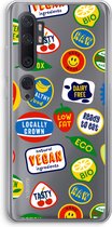 Case Company® - Xiaomi Mi Note 10 hoesje - Fruitsticker - Soft Cover Telefoonhoesje - Bescherming aan alle Kanten en Schermrand