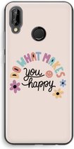 Case Company® - Huawei P20 Lite hoesje - Happy days - Soft Cover Telefoonhoesje - Bescherming aan alle Kanten en Schermrand