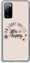 Case Company® - Samsung Galaxy S20 FE / S20 FE 5G hoesje - Happy days - Soft Cover Telefoonhoesje - Bescherming aan alle Kanten en Schermrand