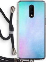 Case Company® - OnePlus 7 hoesje met Koord - Mist pastel - Telefoonhoesje met Zwart Koord - Bescherming aan alle Kanten en Over de Schermrand