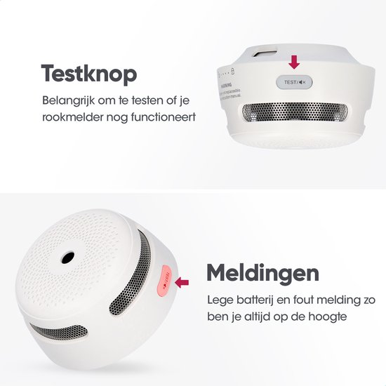 X-Sense XS01 Rookmelder - 10 jaar batterij - Compact design - Voldoet aan Europese norm - Brandalarm