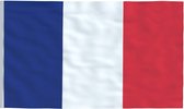 Senvi Printwear - Flag France - Grote Franse vlag - Gemaakt Van 100% Polyester - UV & Weerbestendig - Met Versterkte Mastrand - Messing Ogen - 90x150 CM - Fair Working Conditions-