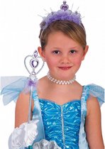 accessoireset prinses meisjes zilver/paars 2-delig