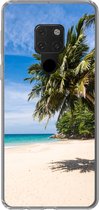 Geschikt voor Huawei P40 Lite hoesje - Strand - Tropisch - Zee - Siliconen Telefoonhoesje