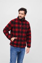 Brandit - Teddyfleece Jacket - 4XL - Rood/Zwart