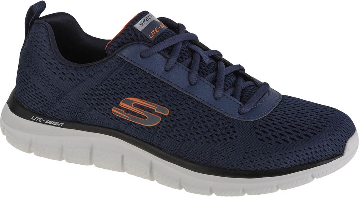 Skechers Track Moulton 232081 NVOR Mannen Marineblauw Sneakers Sportschoenen