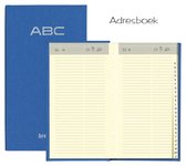 Brepols - Adresboek - Notaphone - 'Nature' - Blauw - 9.3 x 16.7 cm