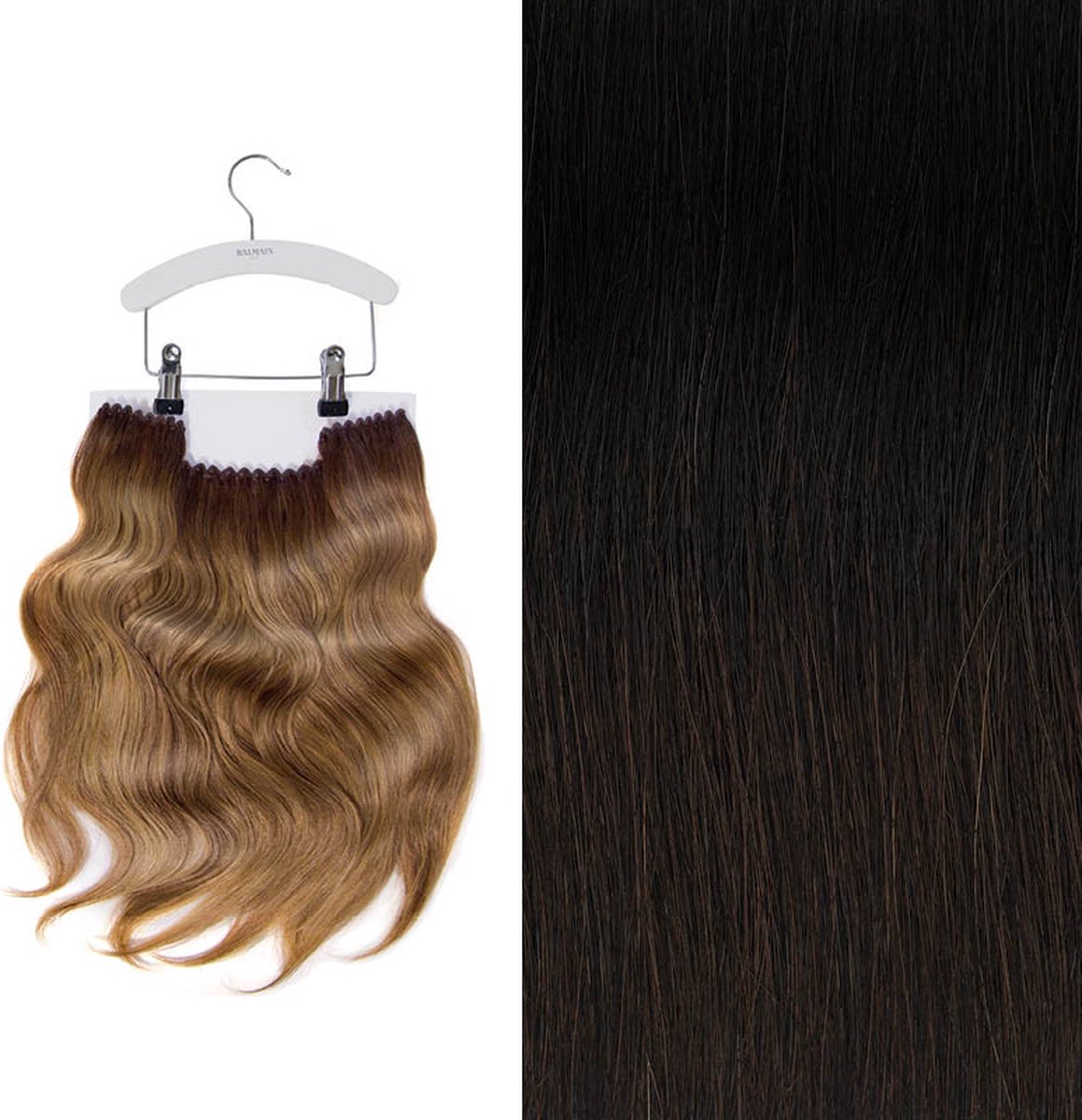 Balmain Hair Professional - Clip-in Weft Set Human Hair - Rio - Zwart