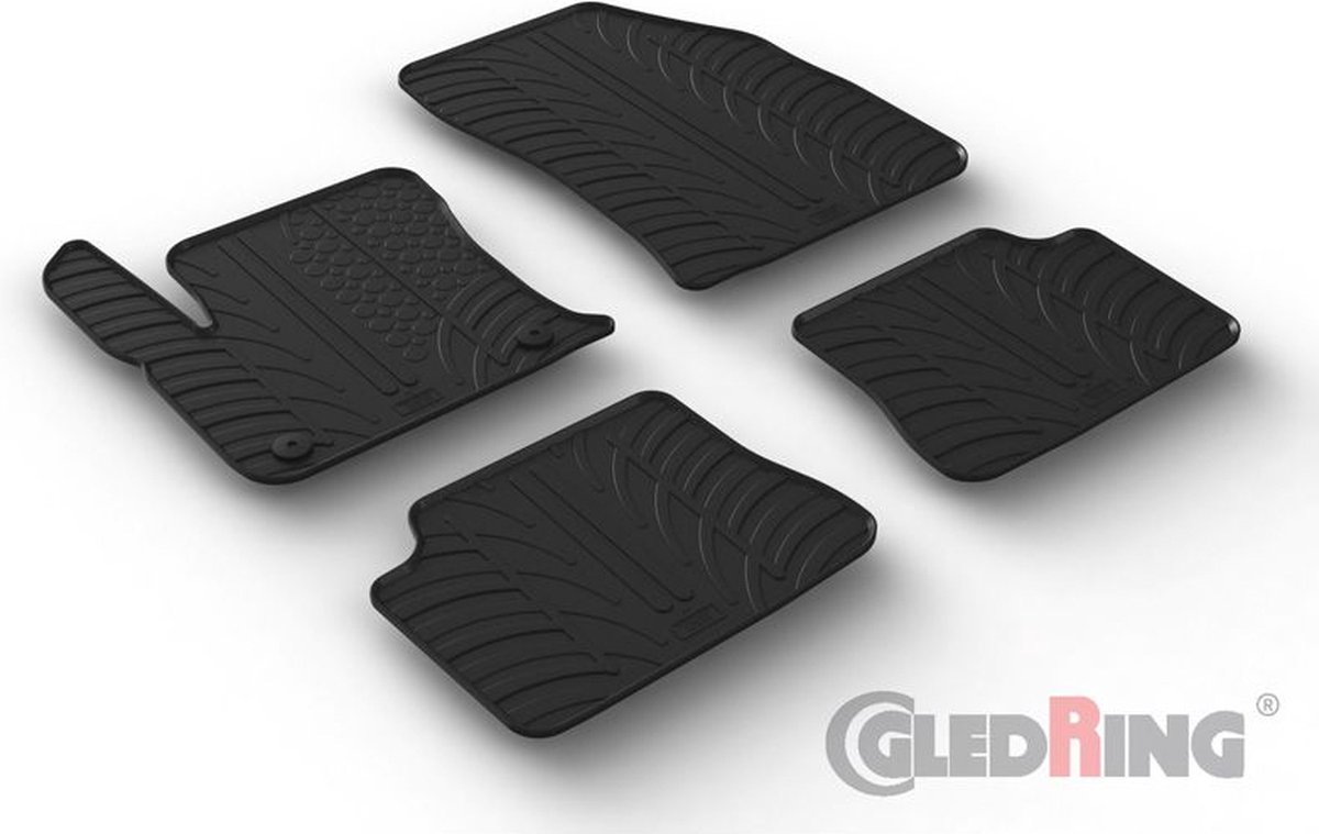 Rubbermatten passend voor Citroen DS3 Crossback E-Tense 2020- (T profiel 4-delig montageclips)