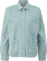 Groen denim jasje - Comma Casual Identity - Maat 34