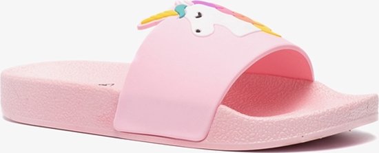 Meisjes badslippers met unicorn - Roze - Maat 34 | bol.com