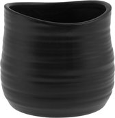 Storefactory bloempot zwart - Bloempotten Binnen - keramiek - Ø 14 centimeter x 12 centimeter