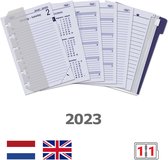 Kalpa 6331-23 Pocket Planner Organizer Vulling 1 Dag per Pagina Jaardoos NL EN 2023