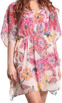 strandjurk Mirella dames chiffon roze one-size
