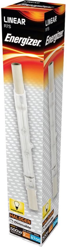 2 X Energizer LINEARE 118mm R7s 2250 Lumen Lampadina Alogena 240V