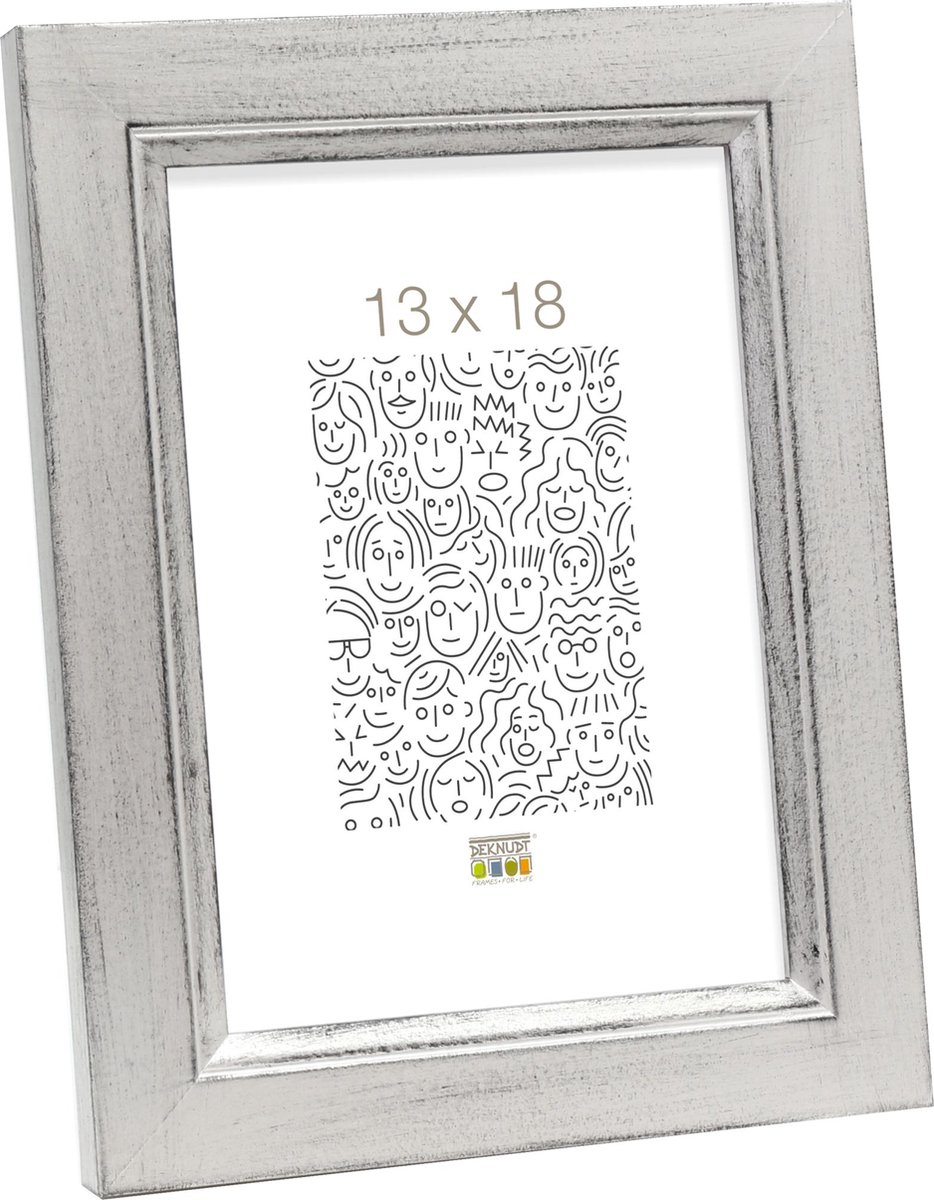 Deknudt Frames fotolijst S42LD1 AR - zilverkleurig - foto 13x18 cm