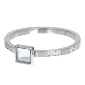iXXXi jewelry vulring Expression Square zilverkleurig maat 20 (gewone ringmaat 22)