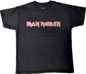 Iron Maiden Kinder Tshirt -Kids tm 8 jaar- Logo Zwart