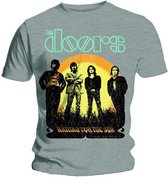 The Doors - Waiting for the Sun Heren T-shirt - L - Grijs