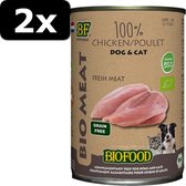 2x BIOFOOD ORGANIC 100% KIP 12X400GR