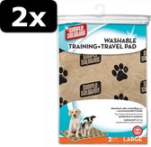 2x WASHABLE TRAINING+TRAVEL PAD 2ST