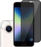 Privacy Screenprotector geschikt voor iPhone SE 2022 - Screen Protector Gehard Glas Cover geschikt voor iPhone SE 2022 Camera
