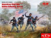 1:35 ICM 35023 American Civil War Union Infantry. Set #2 Plastic kit