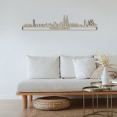 Skyline Oostende Populierenhout 130 Cm Wanddecoratie Voor Aan De Muur Met Tekst City Shapes