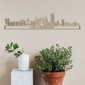 Skyline Zaltbommel Populierenhout 90 Cm Wanddecoratie Voor Aan De Muur Met Tekst City Shapes