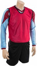 trainingshesje Bib lang polyester rood 4-9 jaar