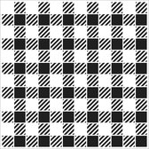 The Crafter's Workshop Stencil - 15,2x15,2cm - Buffalo plaid vierkant