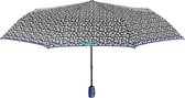 paraplu mini automatisch dames 98 cm microfiber blauw