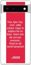 6F hoesje - geschikt voor Google Pixel 6 -  Transparant TPU Case - AFC Ajax Clublied #ffffff